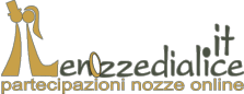 Lenozzedialice, Vendita online di partecipazioni nozze